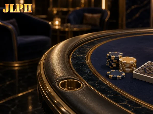 JLPH homepage banner highlighting live casino tables and slot game promotions